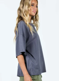Princess Polly 222 Alignment Oversized Tee Slate Discount