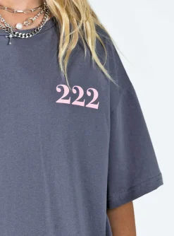 Princess Polly 222 Alignment Oversized Tee Slate Discount