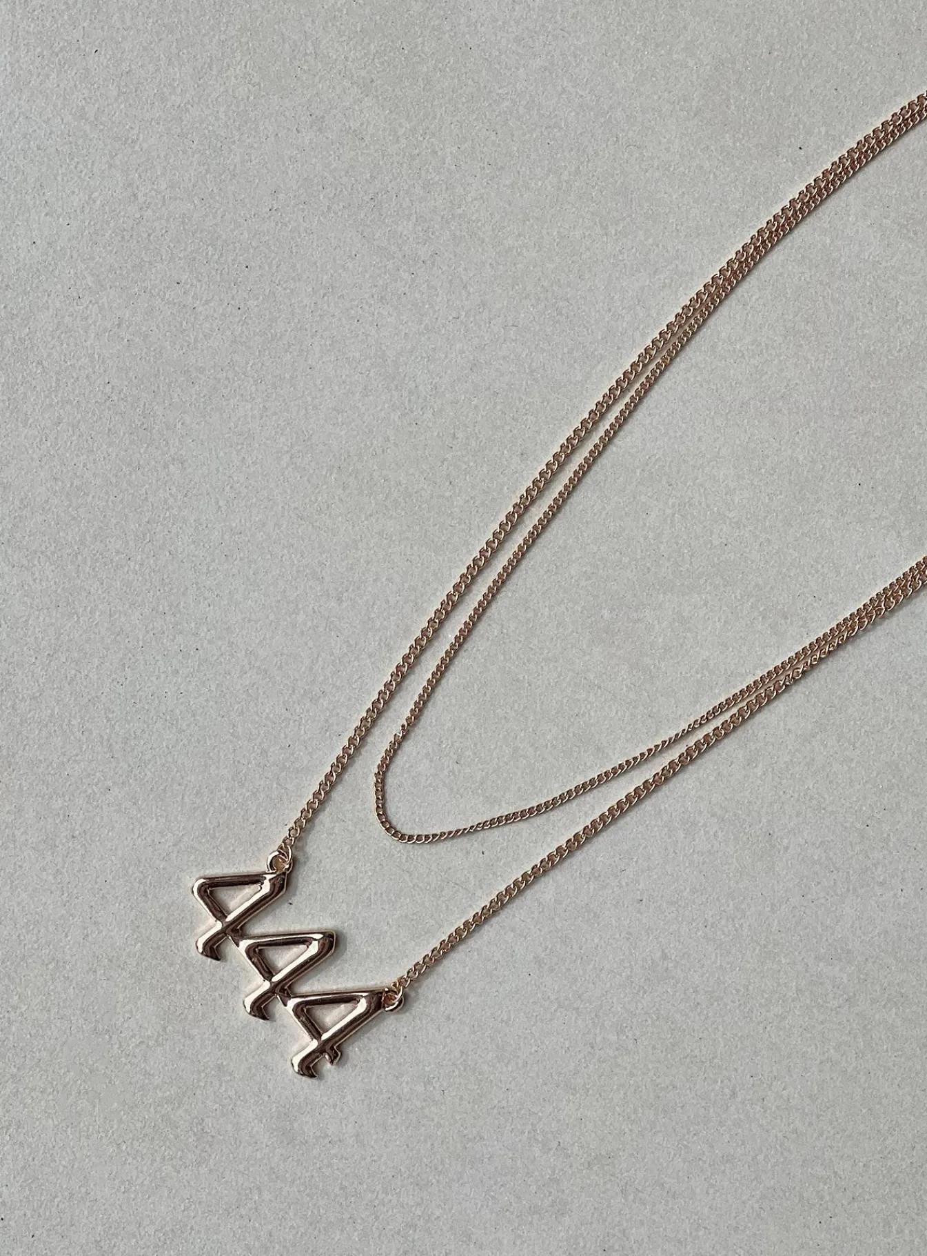 Princess Polly 444 Angel Necklace Gold Flash Sale