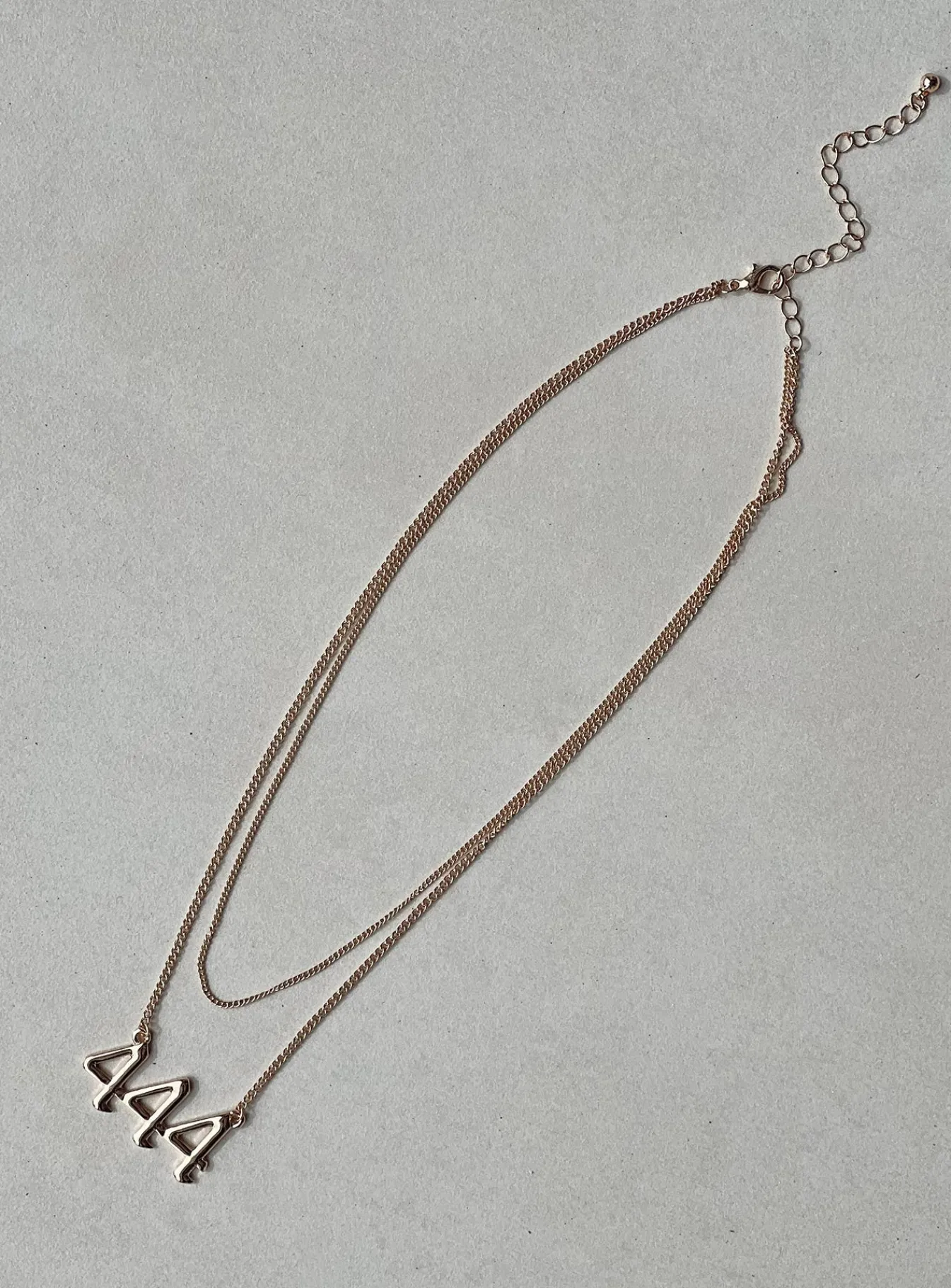 Princess Polly 444 Angel Necklace Gold Flash Sale