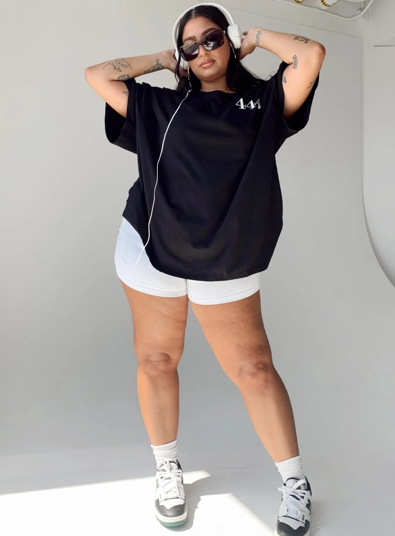 Princess Polly 444 Oversize Teecurve Black Flash Sale