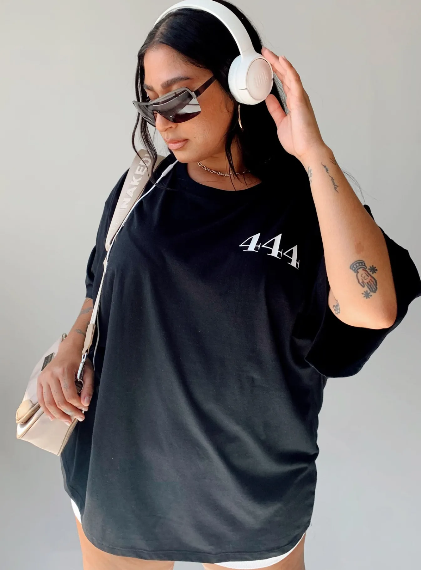 Princess Polly 444 Oversize Teecurve Black Flash Sale