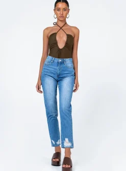 Princess Polly Abarca Straight Legjeans   Denim Online