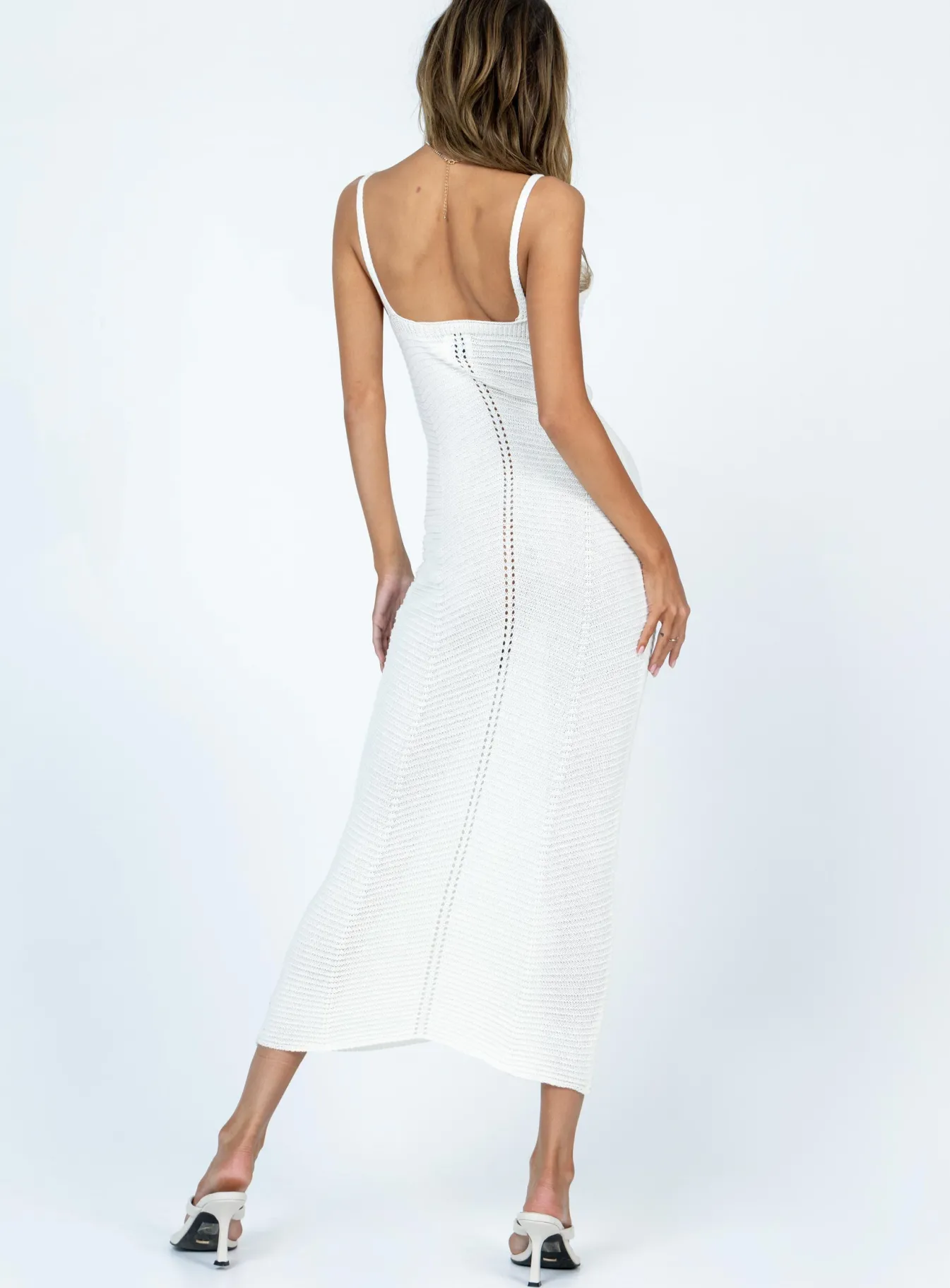 Princess Polly Abigail Midi Dress Cream Cheap