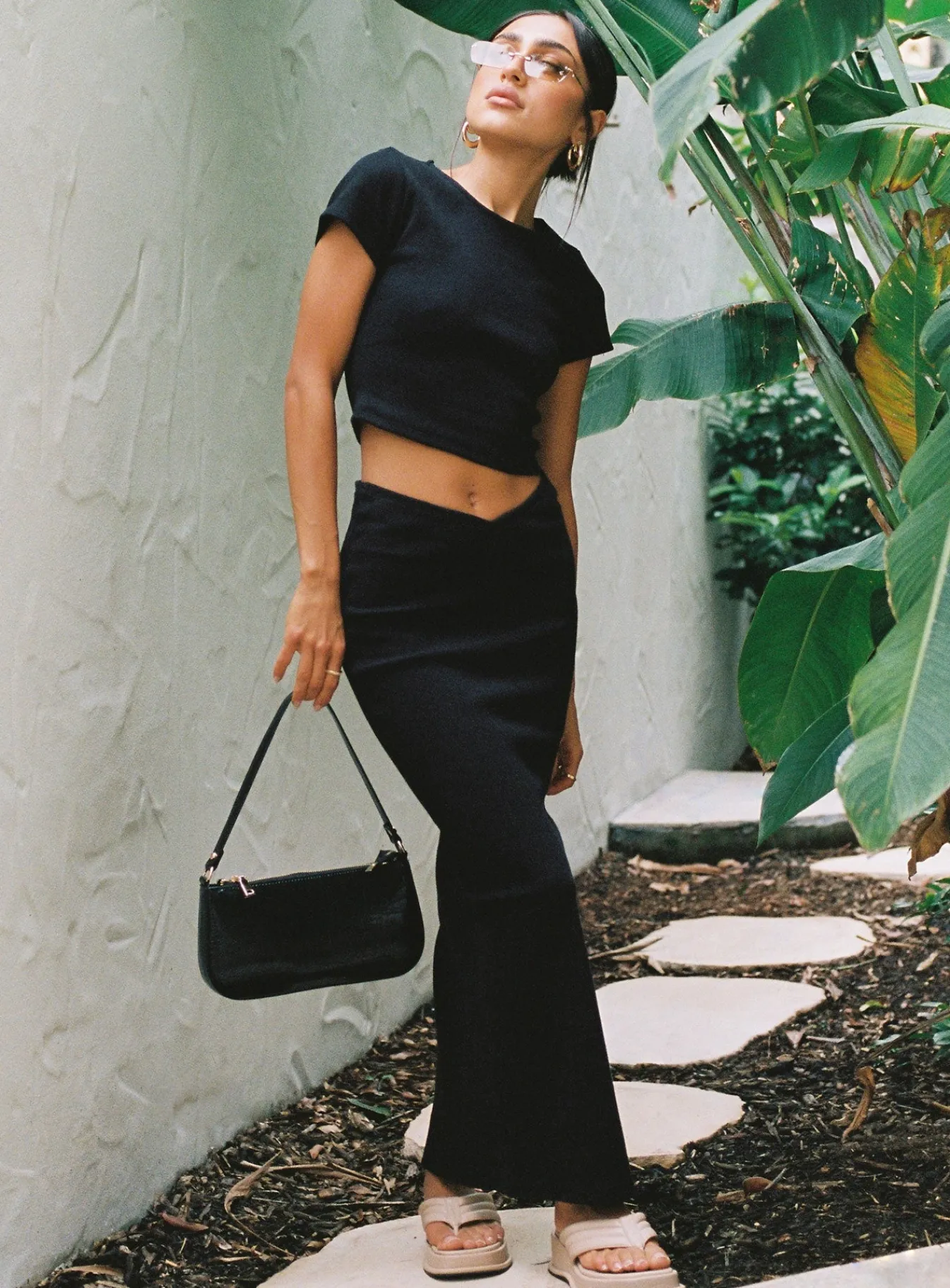 Princess Polly Abigail Midi Skirt Black Online