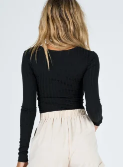 Princess Polly Abigal Top Black New