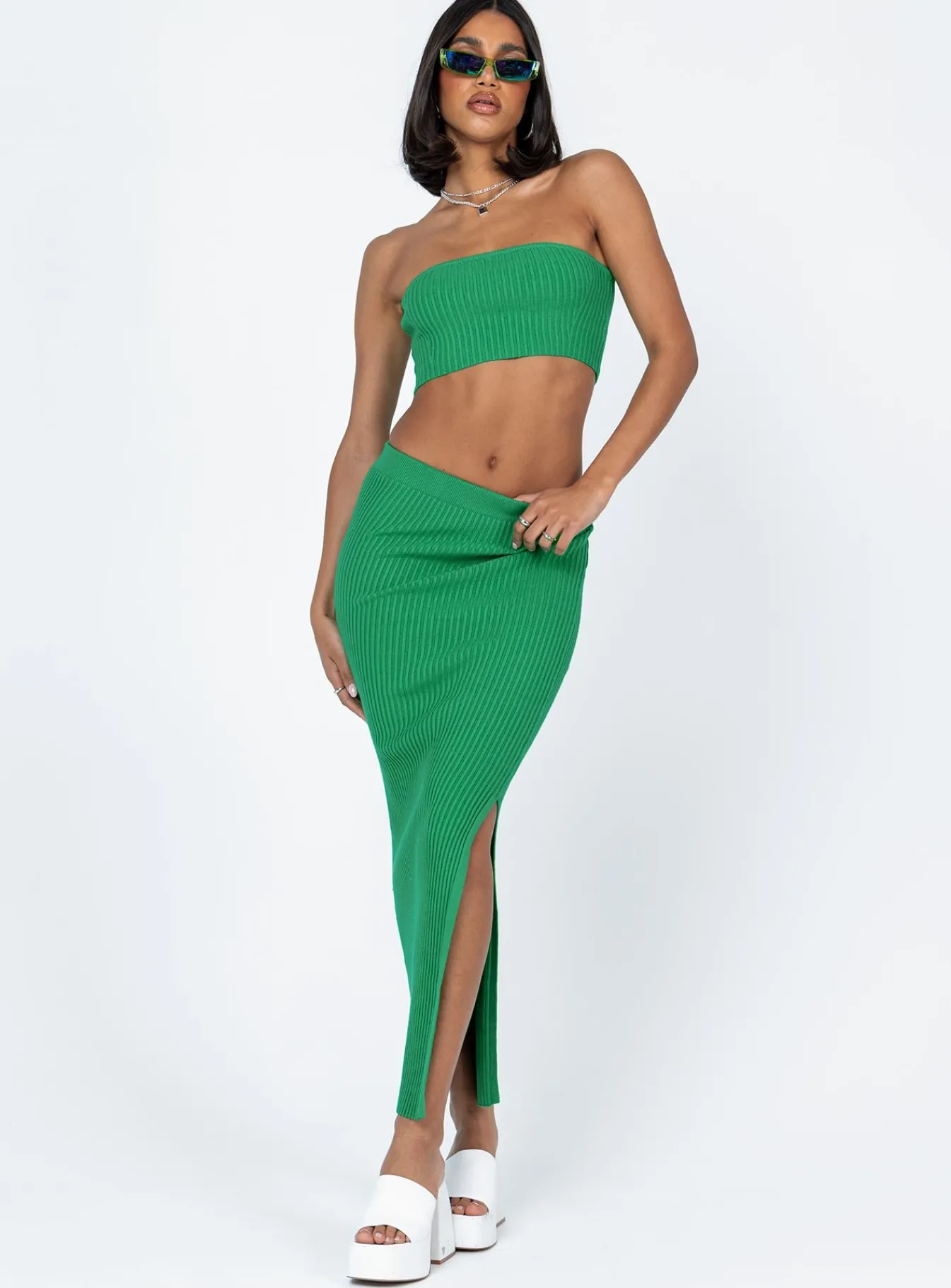 Princess Polly Abrielle Set Green Outlet