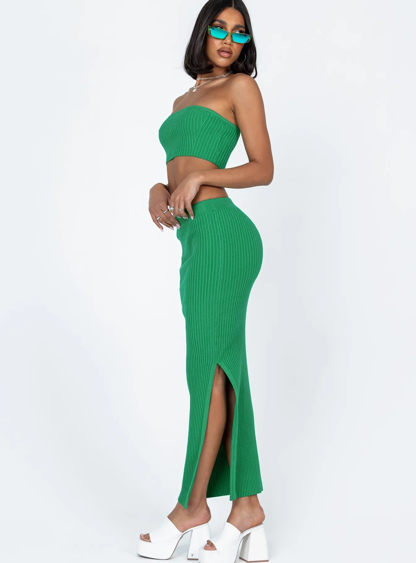 Princess Polly Abrielle Set Green Outlet