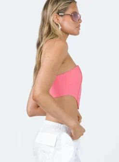 Princess Polly Adamson Bustier Top Pink Cheap