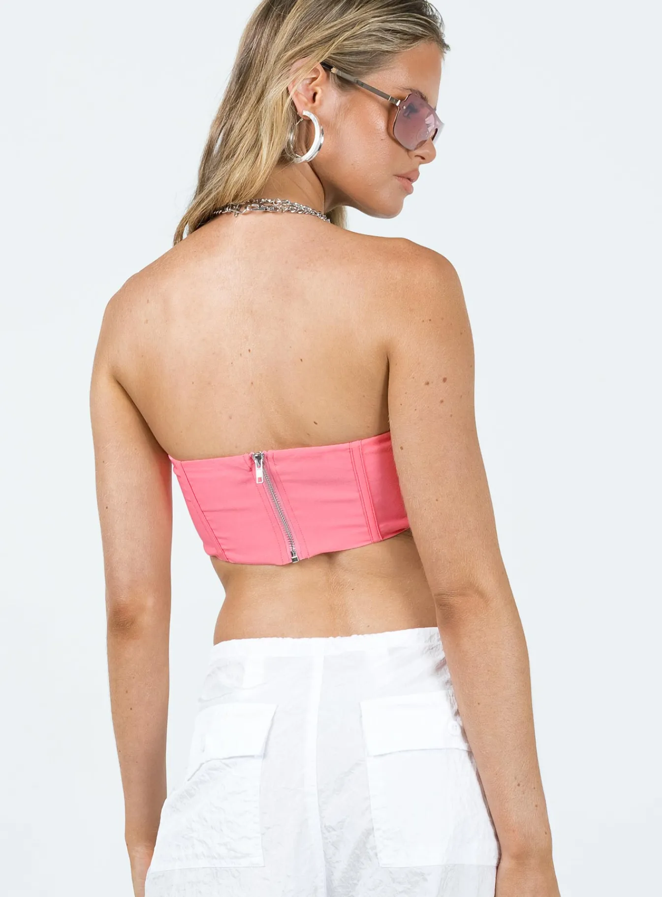 Princess Polly Adamson Bustier Top Pink Cheap
