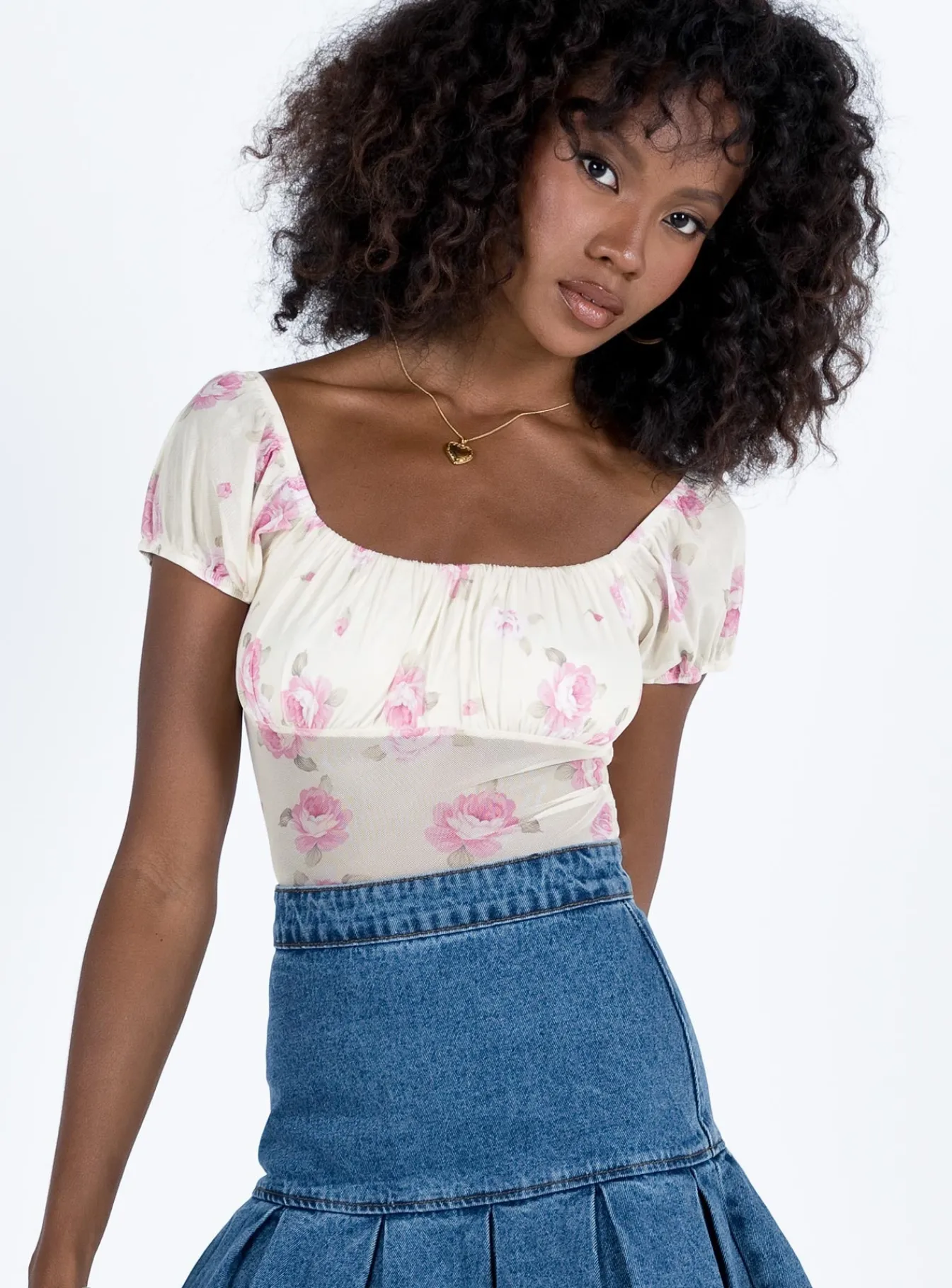 Princess Polly Addai Top Cream / Floral Online
