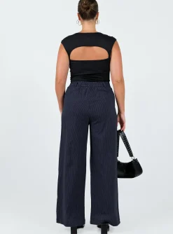 Princess Polly Adkins Pants  Navy Best