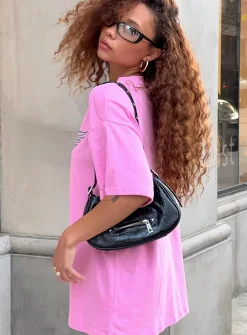 Princess Polly Aerosmith Oversized Tee Pink Shop