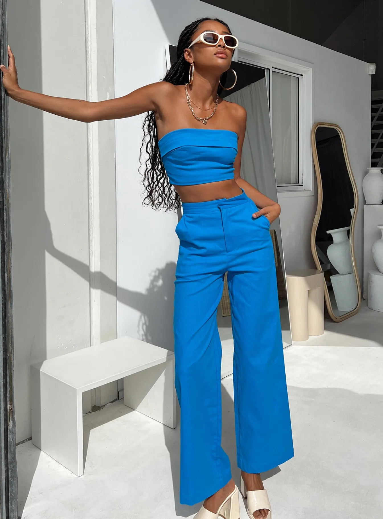 Princess Polly Aiden Set Blue Best Sale