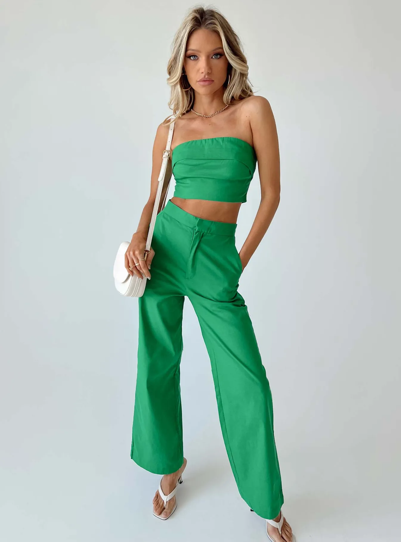 Princess Polly Aiden Set Green Outlet