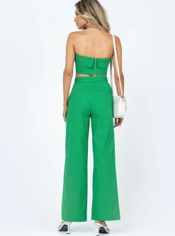 Princess Polly Aiden Set Green Outlet