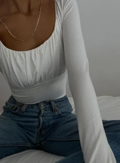 Princess Polly Ailish Bodysuit White Sale