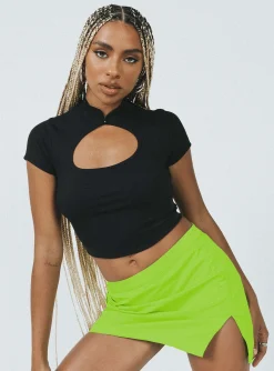 Princess Polly Aisha Mini Skirt  Green Outlet