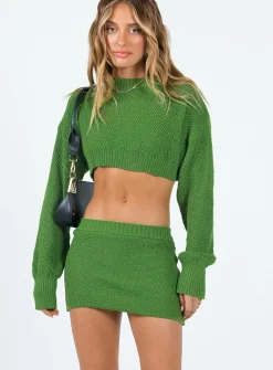 Princess Polly Akalia Knit Set  Khaki Outlet