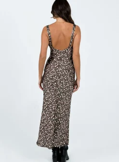 Princess Polly Akila Maxi Dressfloral Brown Cheap