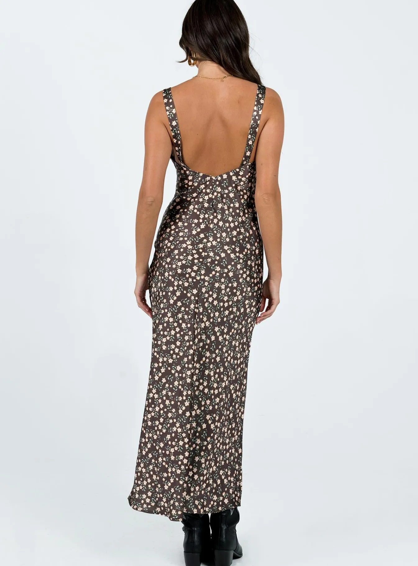 Princess Polly Akila Maxi Dressfloral Brown Cheap