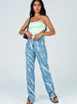 Princess Polly Alabama Jean Tie Dye Denim Outlet