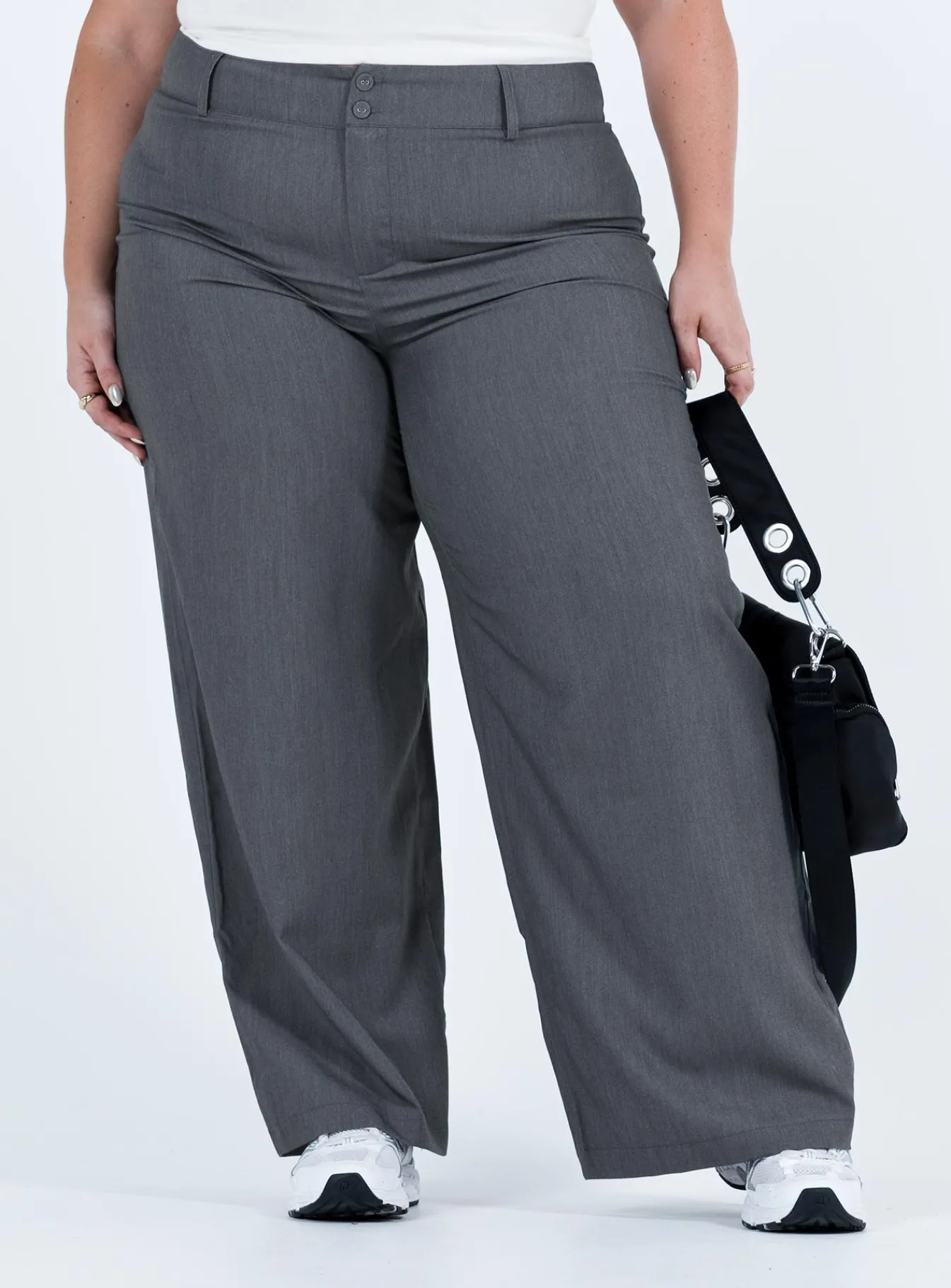 Princess Polly Alaina Pantscurve Grey Fashion