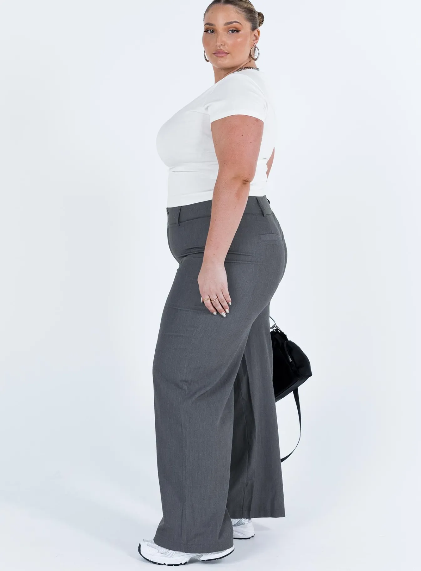 Princess Polly Alaina Pantscurve Grey Fashion