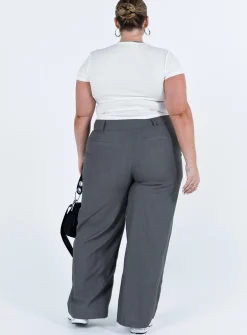 Princess Polly Alaina Pantscurve Grey Fashion