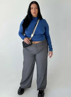 Princess Polly Alaina Pantscurve Grey Fashion