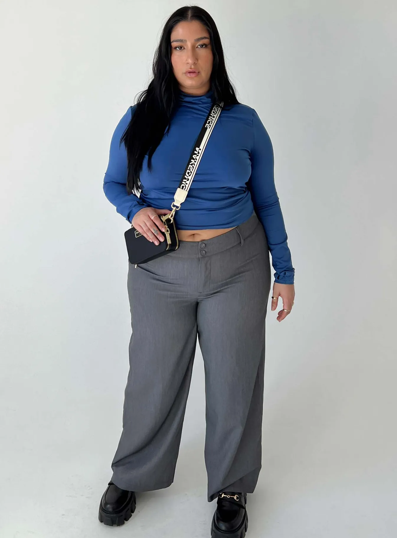 Princess Polly Alaina Pantscurve Grey Fashion