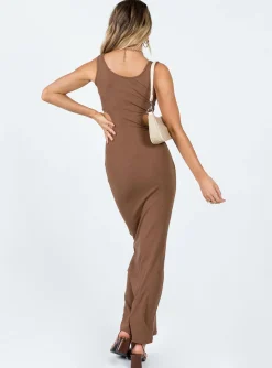 Princess Polly Alaska Maxi Dress Brown Cheap