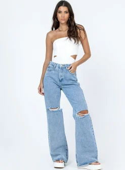 Princess Polly Alaska Strapless Bodysuit White Best