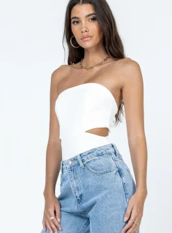 Princess Polly Alaska Strapless Bodysuit White Best