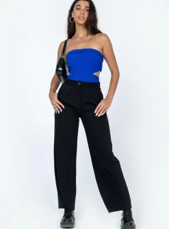 Princess Polly Alaska Strapless Bodysuit Blue Flash Sale