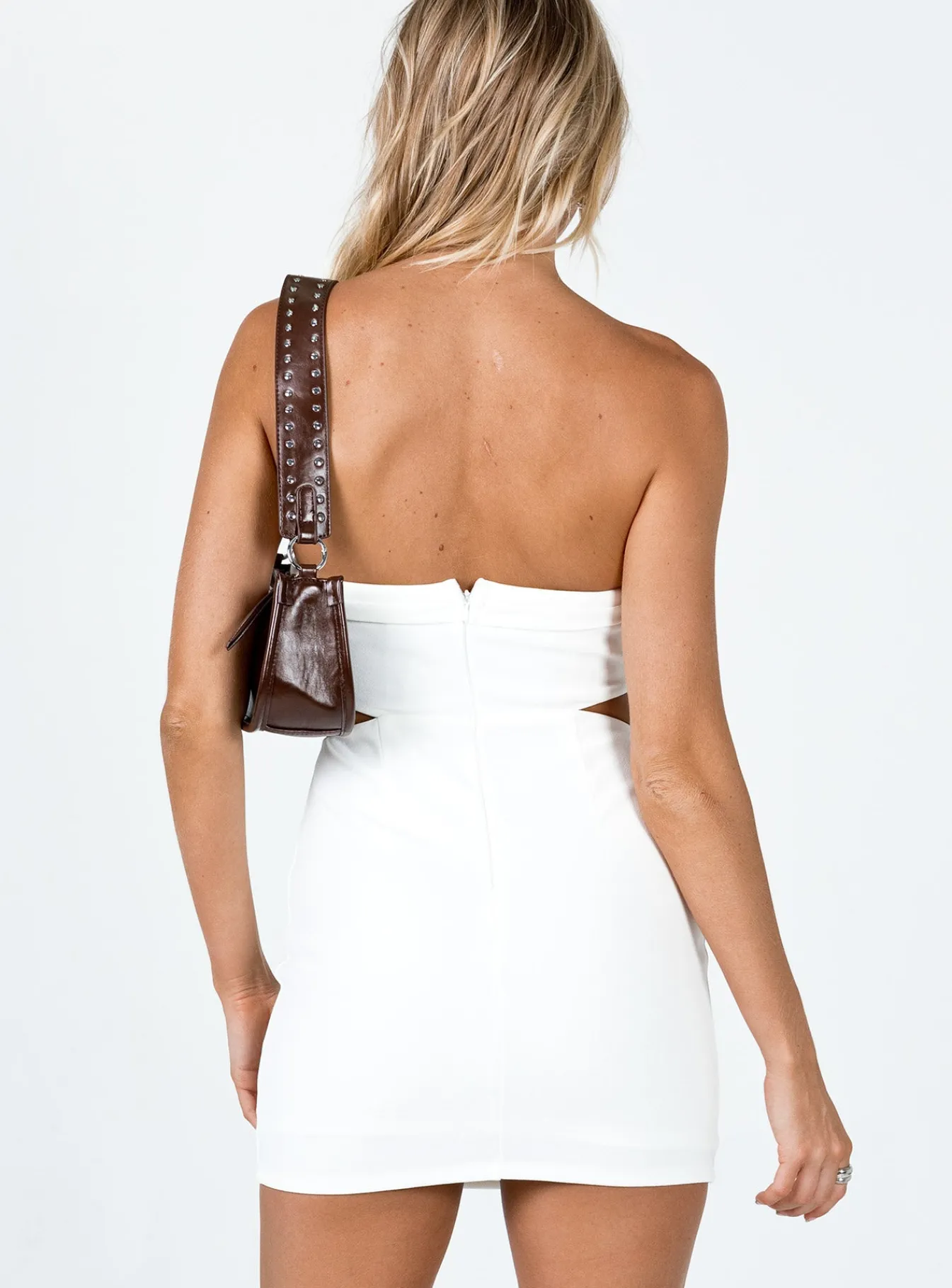 Princess Polly Alaska Strapless Mini Dress White Cheap