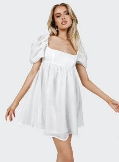 Princess Polly Alaya Mini Dress  White Shop