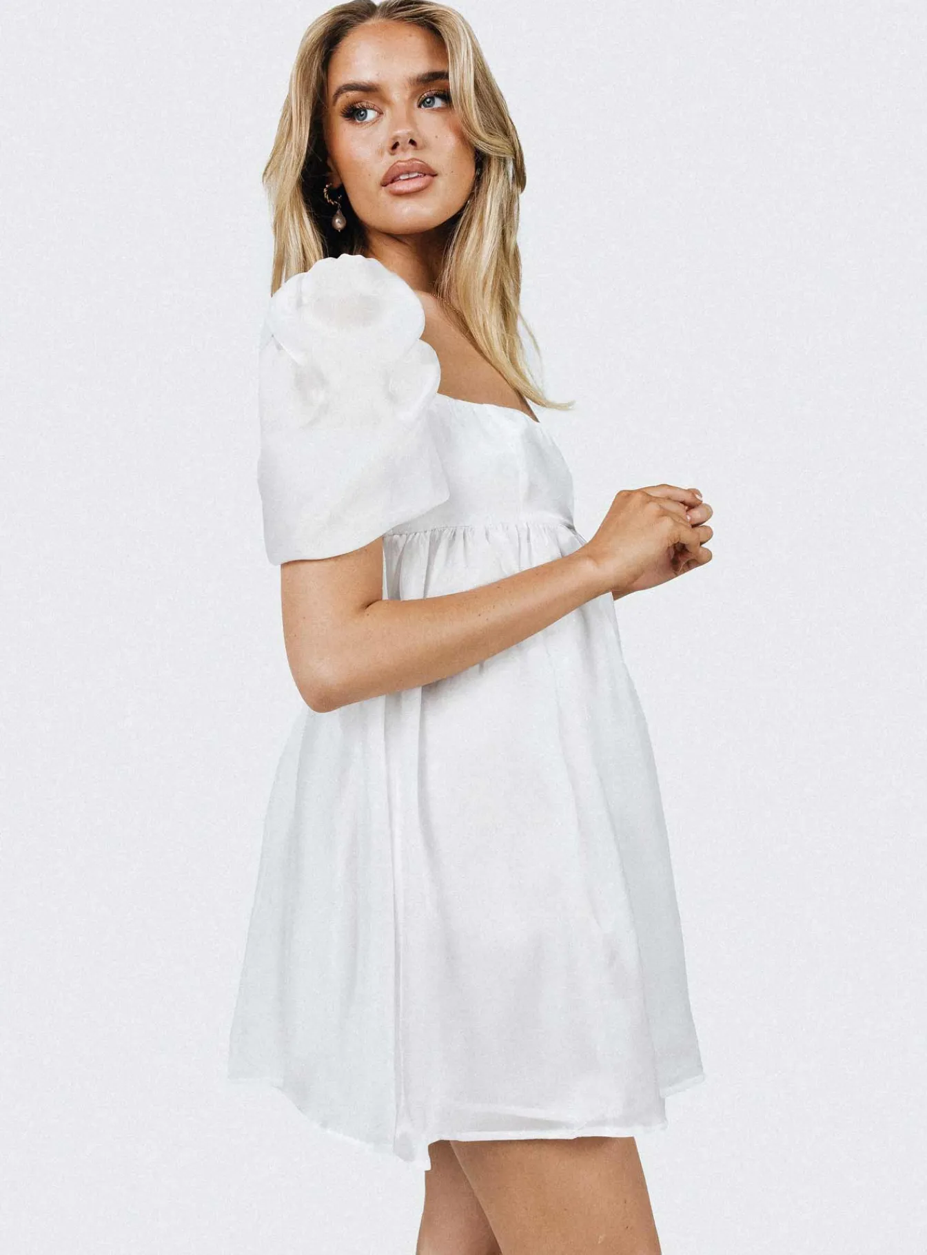 Princess Polly Alaya Mini Dress White Shop
