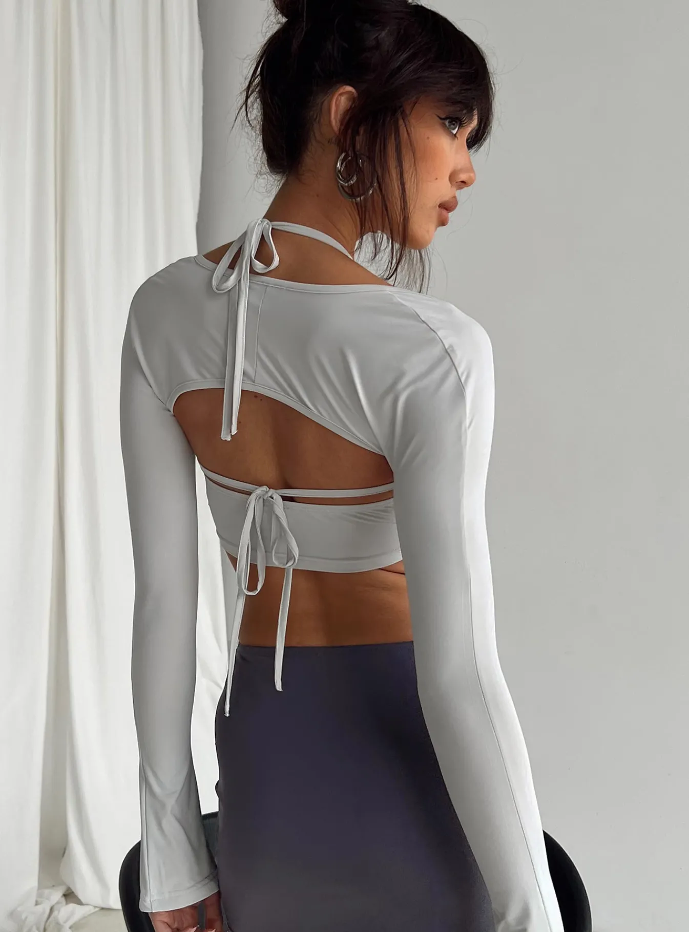 Princess Polly Albion Top Grey Online