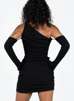 Princess Polly Albyn Mini Dress Black Hot