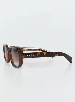 Princess Polly Aldine Sunglasses Tort Hot