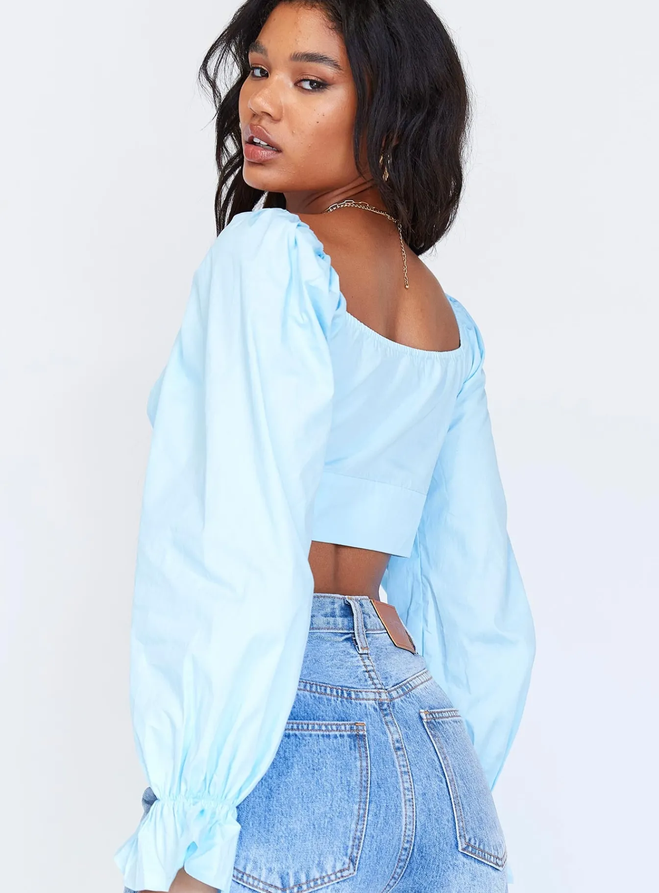 Princess Polly Aldona Long Sleeve Top Blue Online