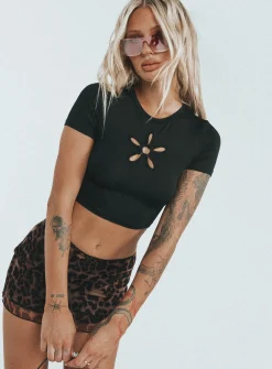 Princess Polly Aleena Top  Black Cheap