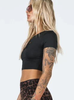 Princess Polly Aleena Top  Black Cheap