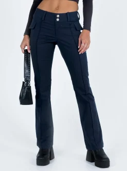 Princess Polly Aleigha Low Rise Pants  Navy Cheap
