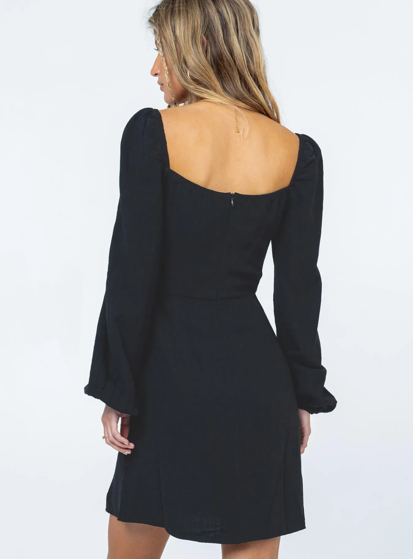 Princess Polly Alena Mini Dress Black Outlet