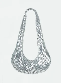 Princess Polly Alexanderson Shoulder Bag  Silver Clearance