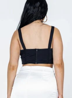 Princess Polly Alexandira Top Black Store