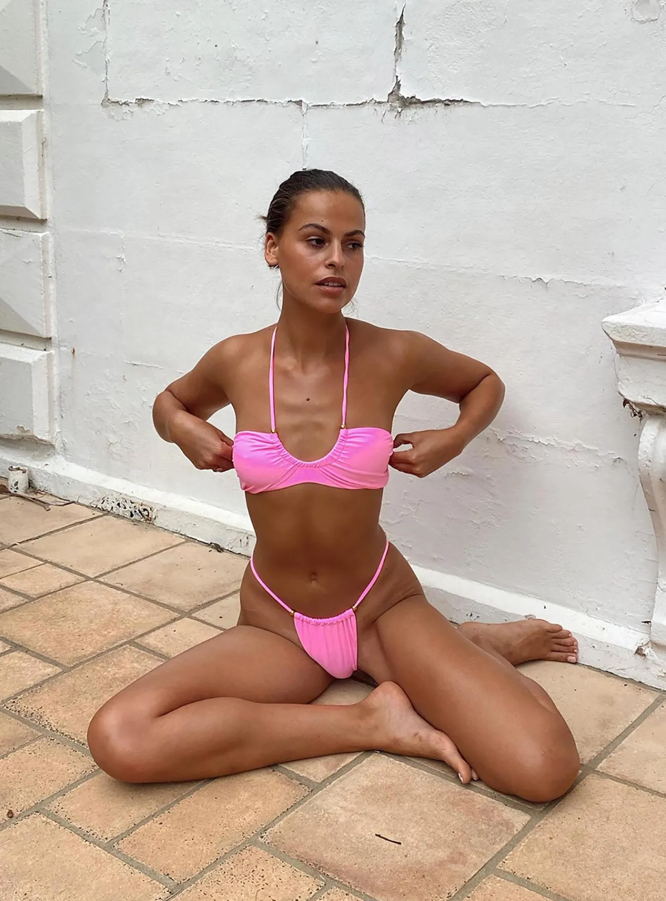 Princess Polly Alexis Bikini Top Pink Shop