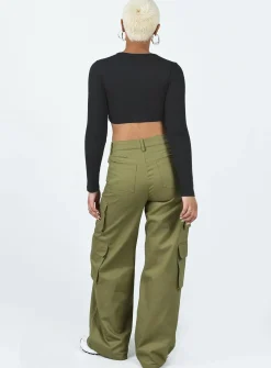 Princess Polly Alexis Cargo Pants  Khaki Online